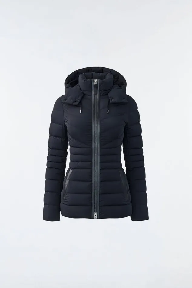 Light Down Jackets Women Mackage PATSY Agile 360 Down Jacket With Hood Black