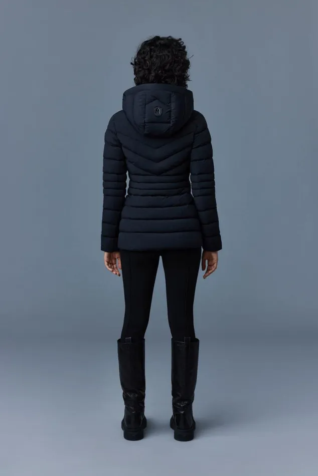 Light Down Jackets Women Mackage PATSY Agile 360 Down Jacket With Hood Black