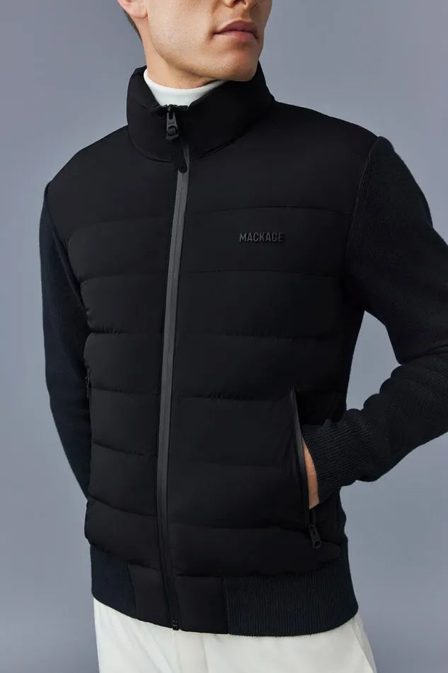 Light Jackets Men Mackage HANEYCITY Hybrid Light Down Jacket Navy Light Jackets Men Mackage HANEYCITY Hybrid Light Down Jacket Navy