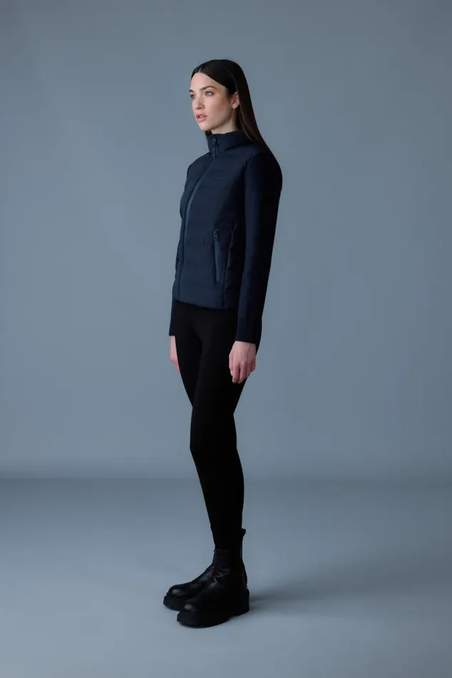 Light Jackets Women Mackage OCEANECITY Light Down Mixedmedia Jacket Navy Light Jackets Women Mackage OCEANECITY Light Down Mixedmedia Jacket Navy