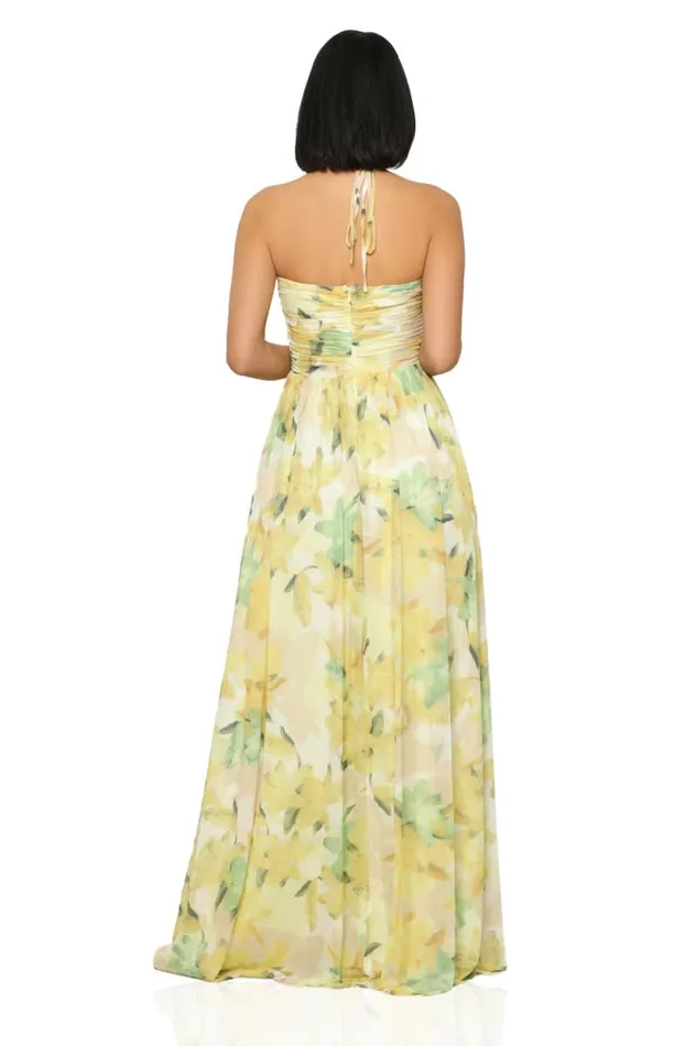 Lilly039s Kloset Dresses Women Botanical Halter Top Maxi Dress