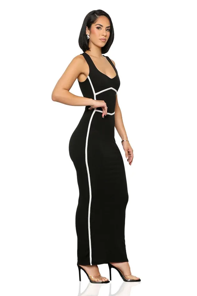 Lilly039s Kloset Dresses Women Draw The Line Ribbed Dress Black