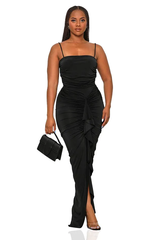 Lilly039s Kloset Dresses Women Slip It On Maxi Dress BlackFINAL SALE