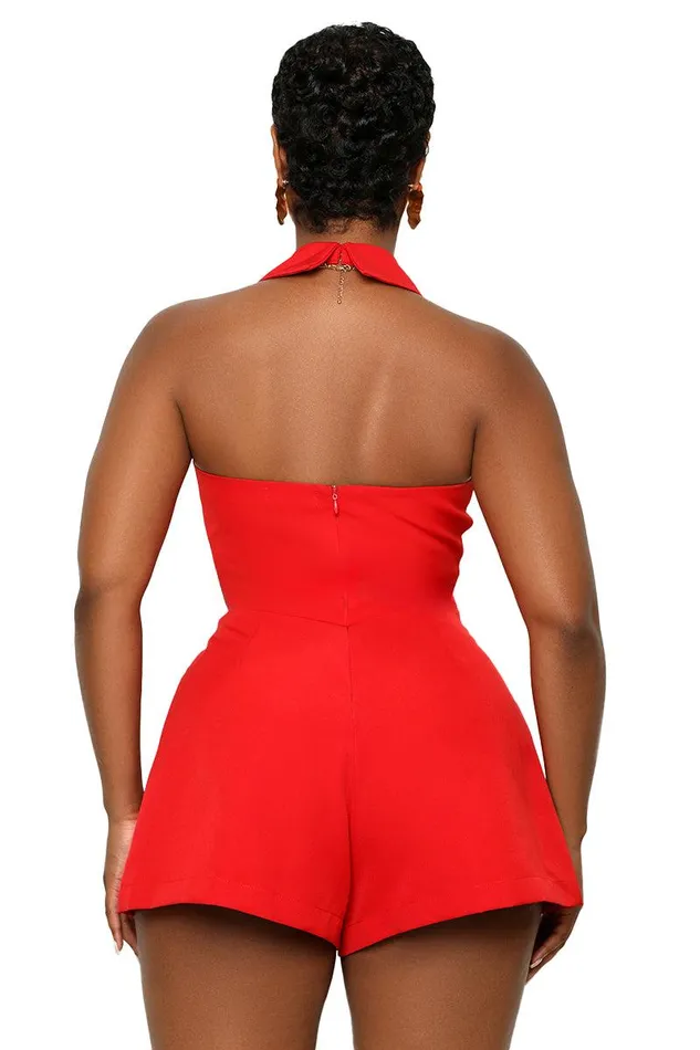 Lilly039s Kloset Jumpsuits and Rompers Women Code Red Halter Romper