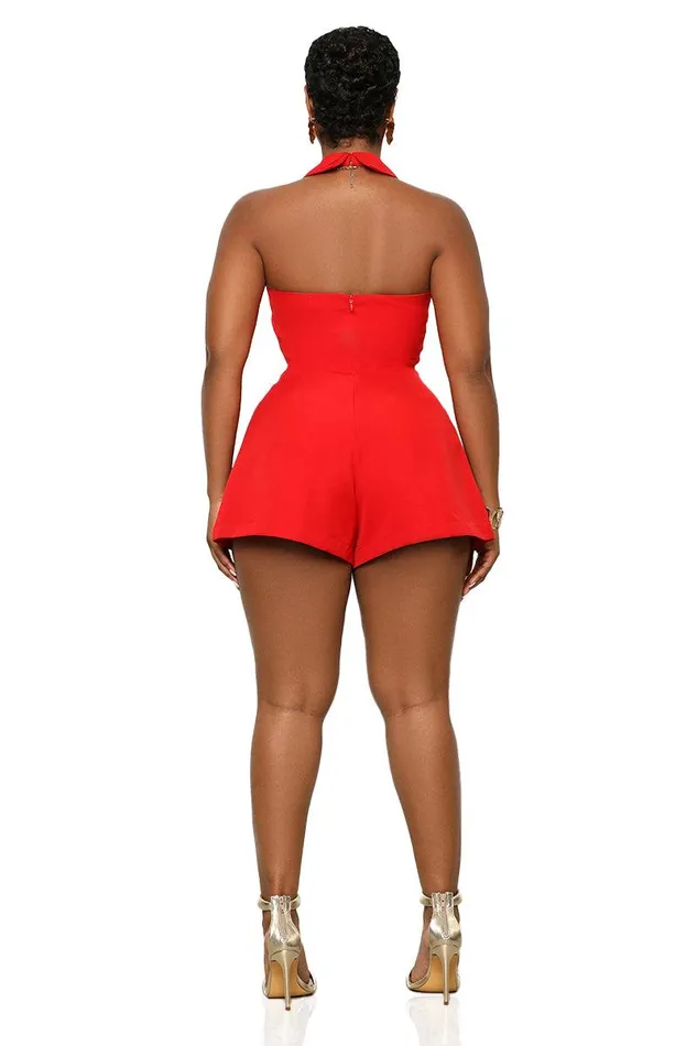 Lilly039s Kloset Jumpsuits and Rompers Women Code Red Halter Romper