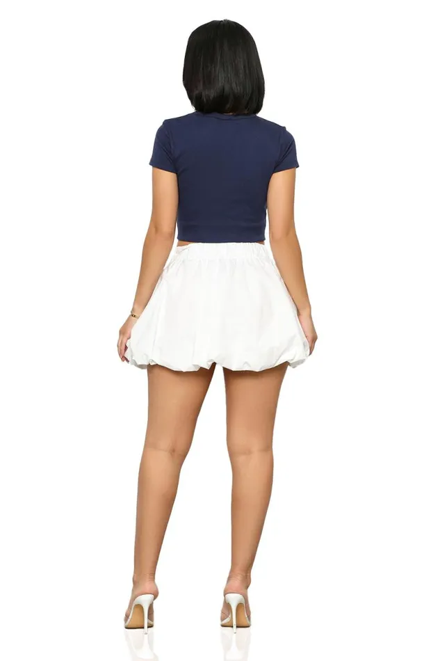 Lilly039s Kloset Skirts Women Bubble Mini Skirt White