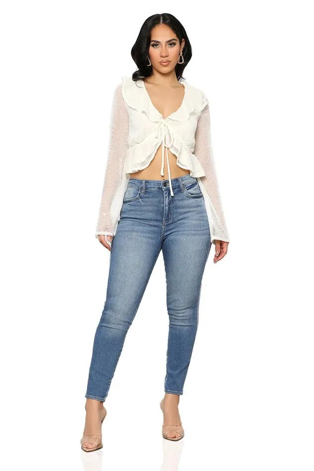 Lilly039s Kloset Tops Women Summer Romance Top CreamFINAL SALE