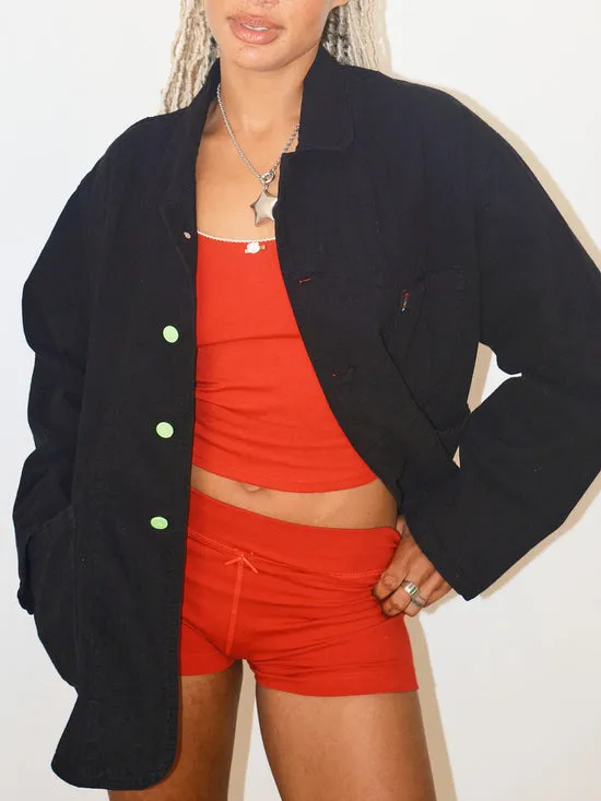 Lisa Says Gah Jackets Outerwear Women Forager Jacket Licorice Black