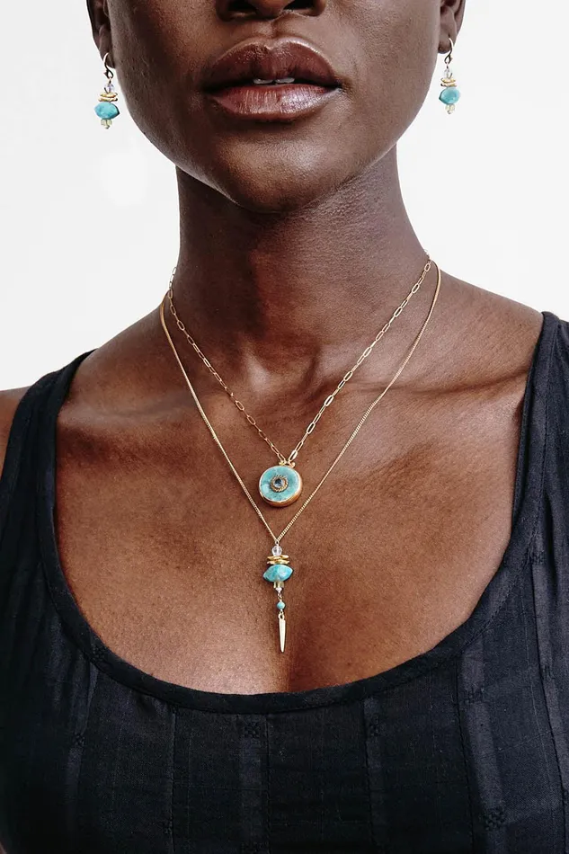 Lisbeth Necklace Turquoise Mix Women Chan Luu Necklaces