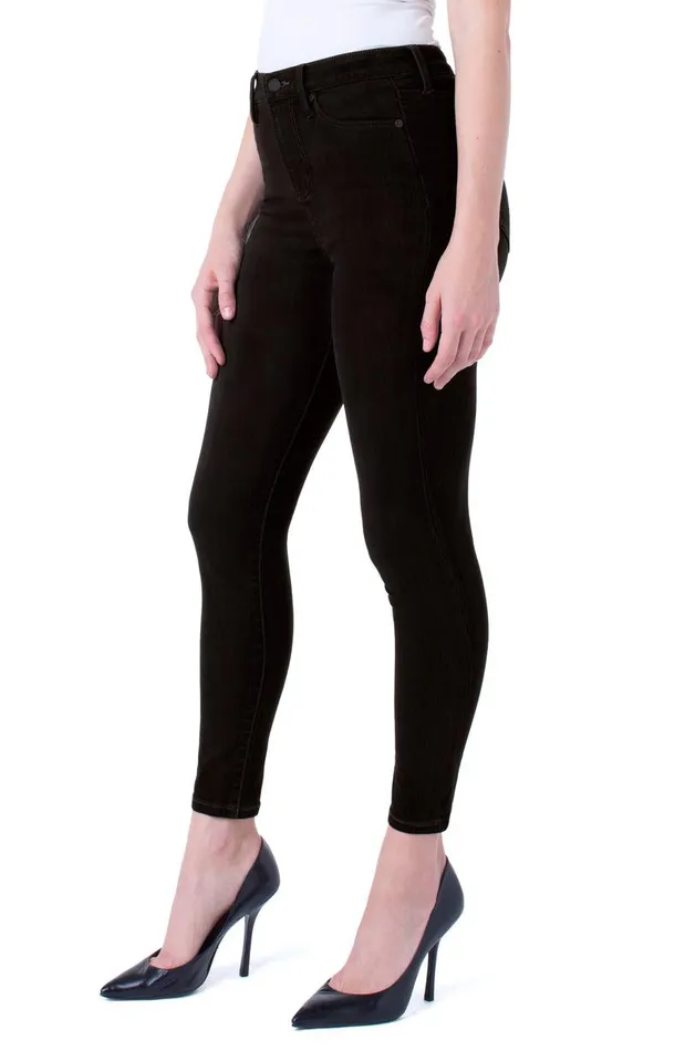 Liverpool Los Angeles ABBY HIRISE ANKLE SILKY SOFT ECO Black Rinse Women SKINNY