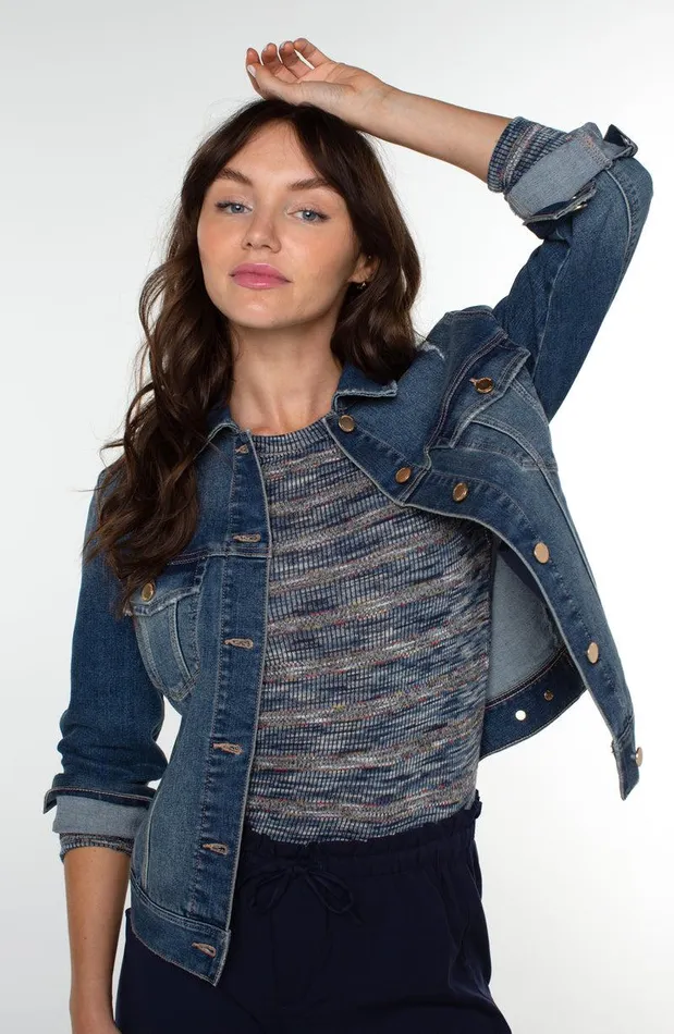 Liverpool Los Angeles CLASSIC JEAN JACKET Town Crest Women JEAN JACKETS