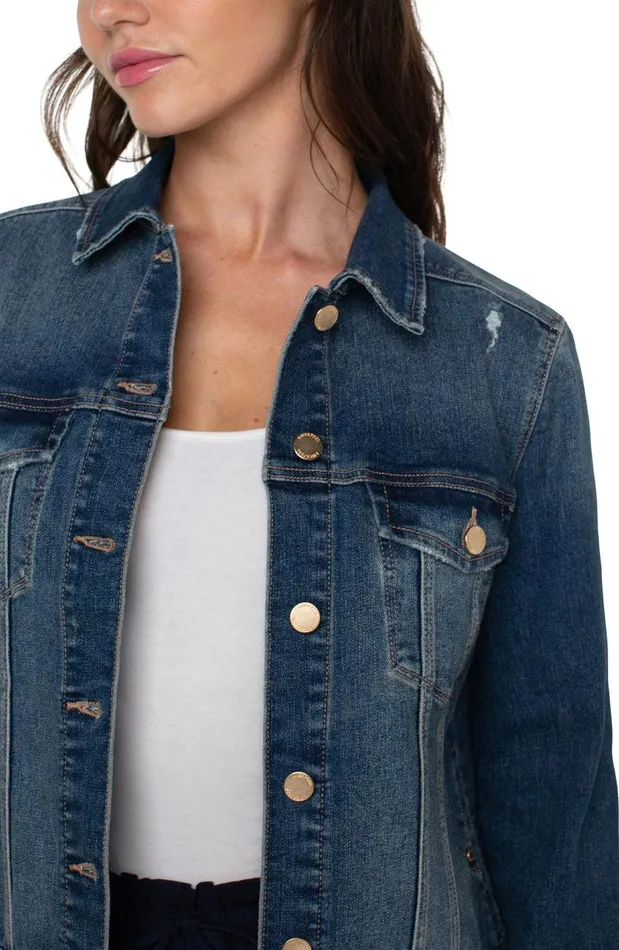 Liverpool Los Angeles CLASSIC JEAN JACKET Town Crest Women JEAN JACKETS