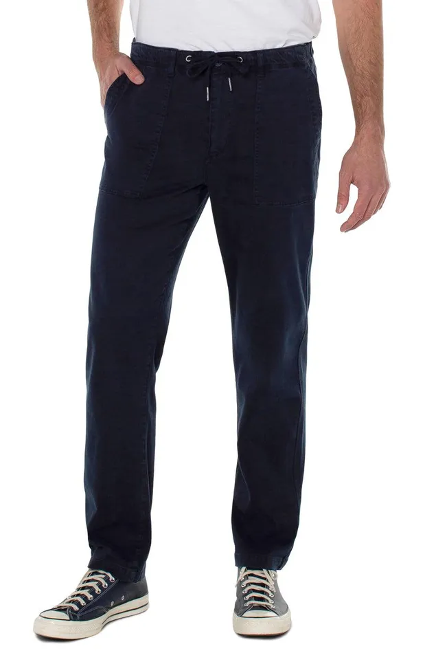 Liverpool Los Angeles DRAWSTRING UTILITY PANT Ink Men JOGGERS