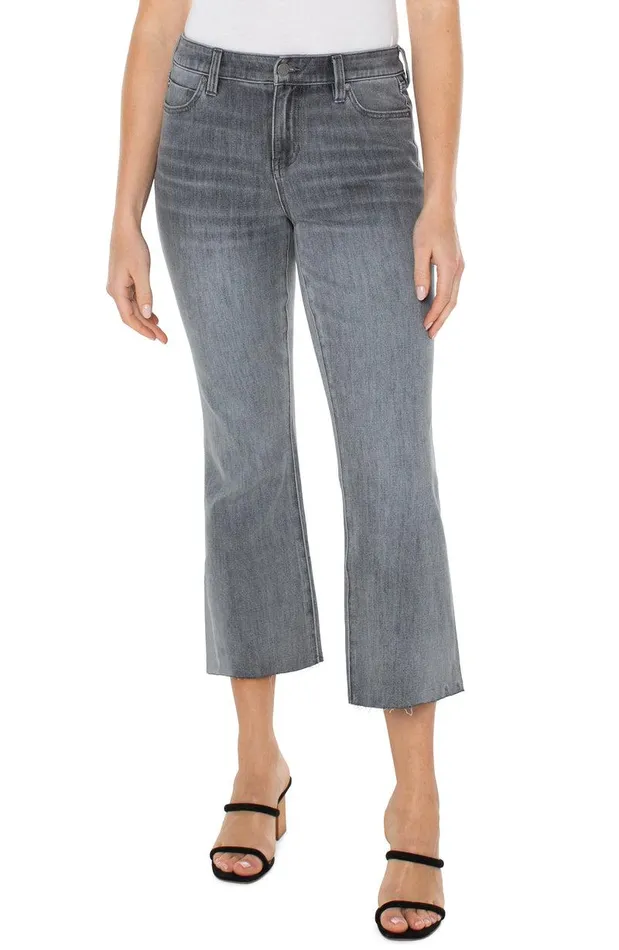 Liverpool Los Angeles HANNAH CROP FLARE WITH CUT HEM ECO Kessler Women CROPS