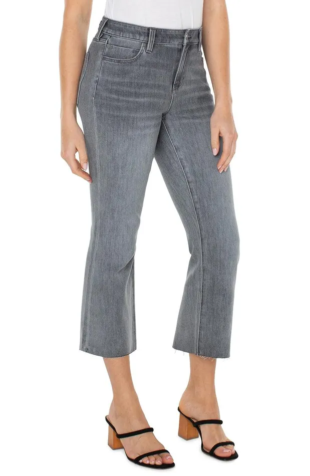 Liverpool Los Angeles HANNAH CROP FLARE WITH CUT HEM ECO Kessler Women CROPS