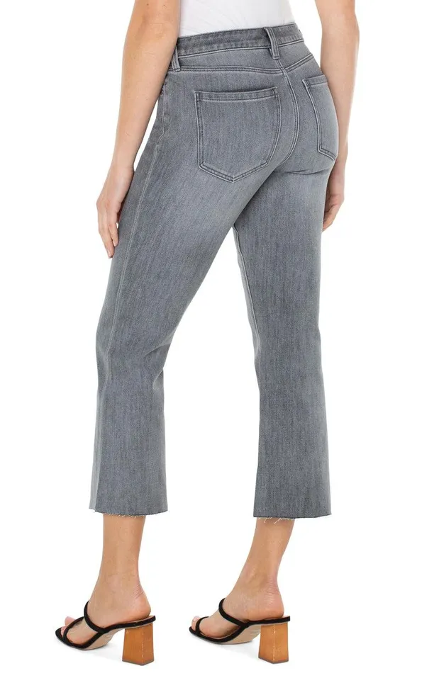 Liverpool Los Angeles HANNAH CROP FLARE WITH CUT HEM ECO Kessler Women CROPS