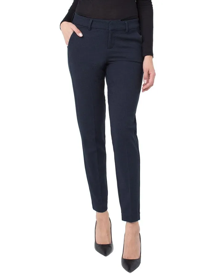 Liverpool Los Angeles KELSEY KNIT TROUSER PATTERNED KNIT Navy Birdseye Women TROUSERS