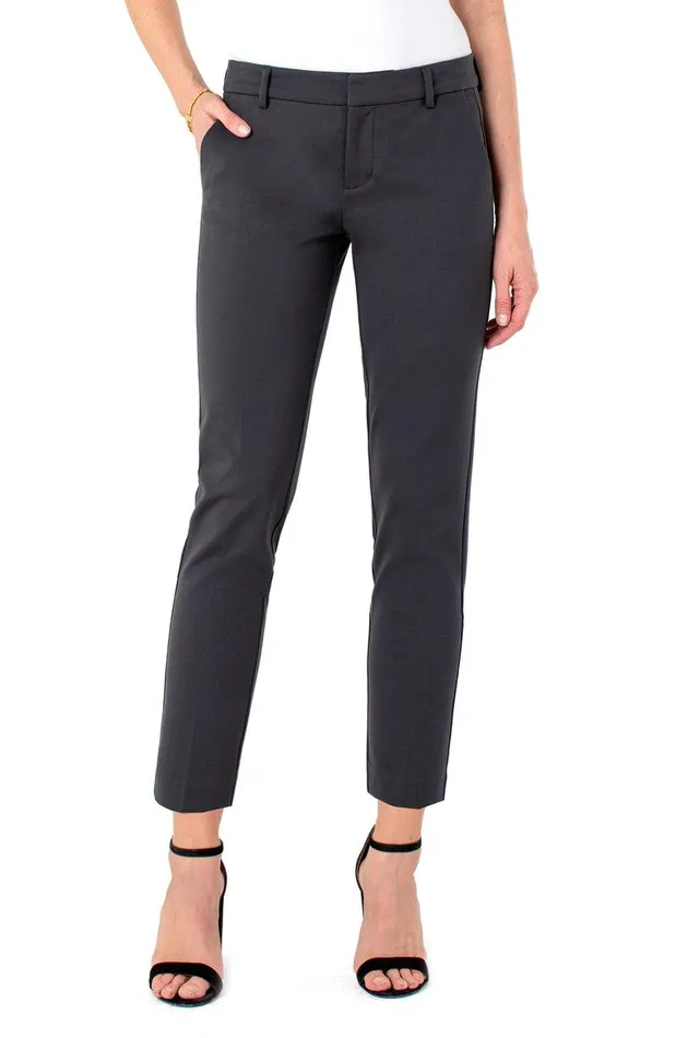 Liverpool Los Angeles KELSEY KNIT TROUSER SUPER STRETCH PONTE Dark Shadow Grey Women TROUSERS