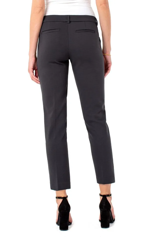 Liverpool Los Angeles KELSEY KNIT TROUSER SUPER STRETCH PONTE Dark Shadow Grey Women TROUSERS