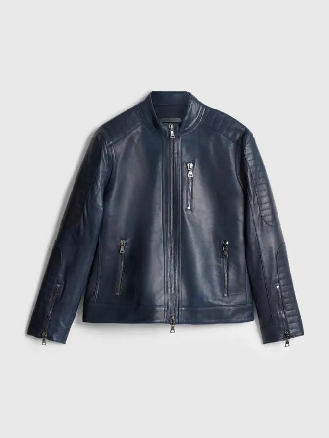 LIVONIA RACER JACKET Twilight Clothing John Varvatos Leather Jackets