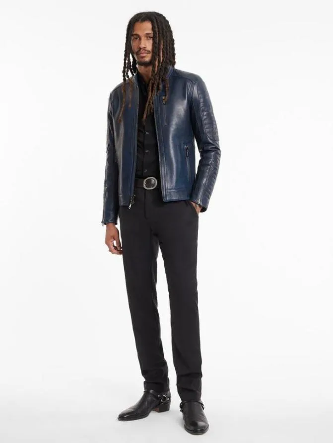 LIVONIA RACER JACKET Twilight Clothing John Varvatos Leather Jackets