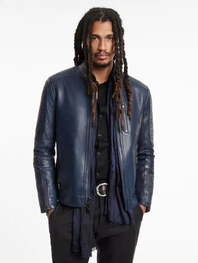 LIVONIA RACER JACKET Twilight Clothing John Varvatos Leather Jackets