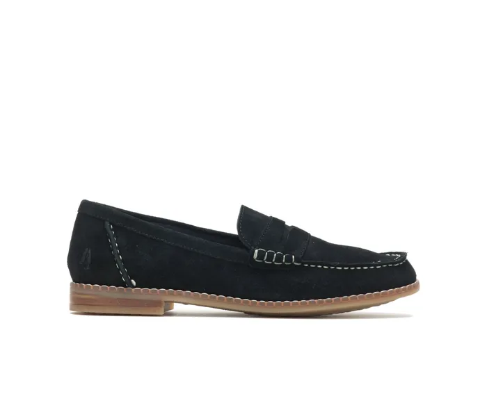 Loafers Wren Loafer Black Suede Hush Puppies Women