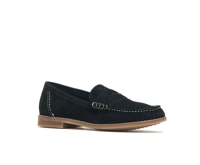 Loafers Wren Loafer Black Suede Hush Puppies Women