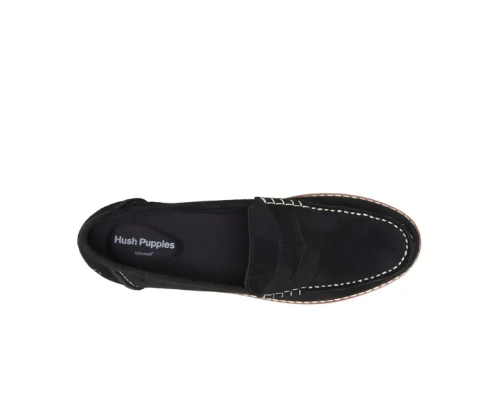 Loafers Wren Loafer Black Suede Hush Puppies Women