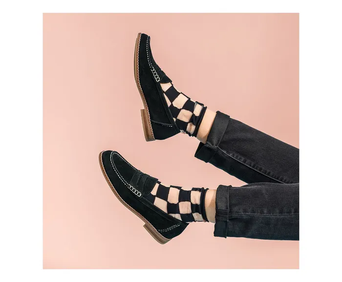 Loafers Wren Loafer Black Suede Hush Puppies Women