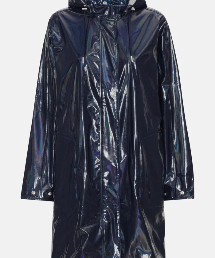 Long Raincoat 8211 Dark Indigo Rainwear Ilse Jacobsen Raincoats