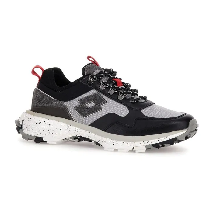 Lotto Sport Leggenda Man TOKYO FUJI SQUARE Cool Gray 7uall Black Lotto Sport Leggenda Man TOKYO FUJI SQUARE Cool Gray 7uall Black
