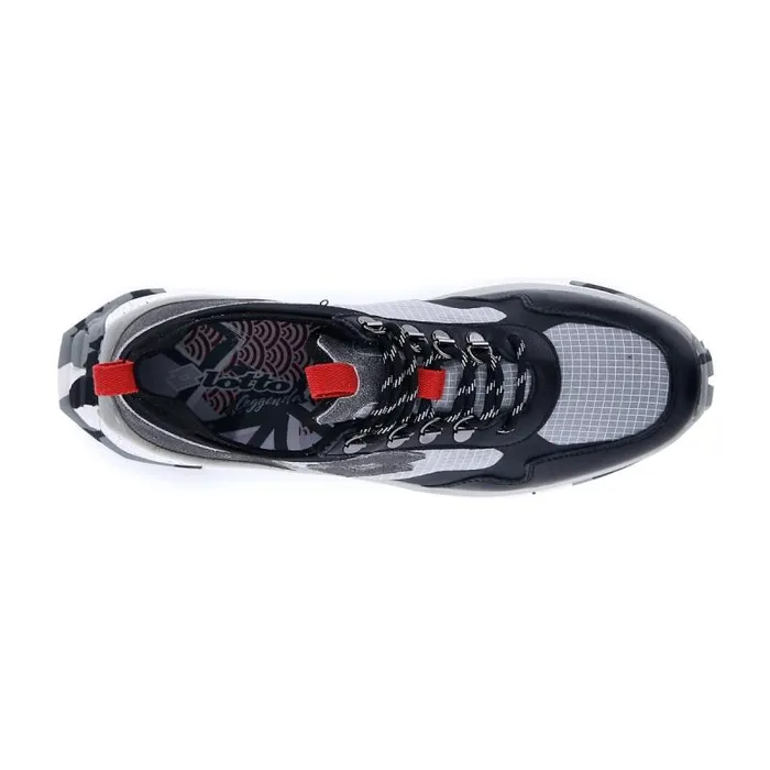 Lotto Sport Leggenda Man TOKYO FUJI SQUARE Cool Gray 7uall Black Lotto Sport Leggenda Man TOKYO FUJI SQUARE Cool Gray 7uall Black