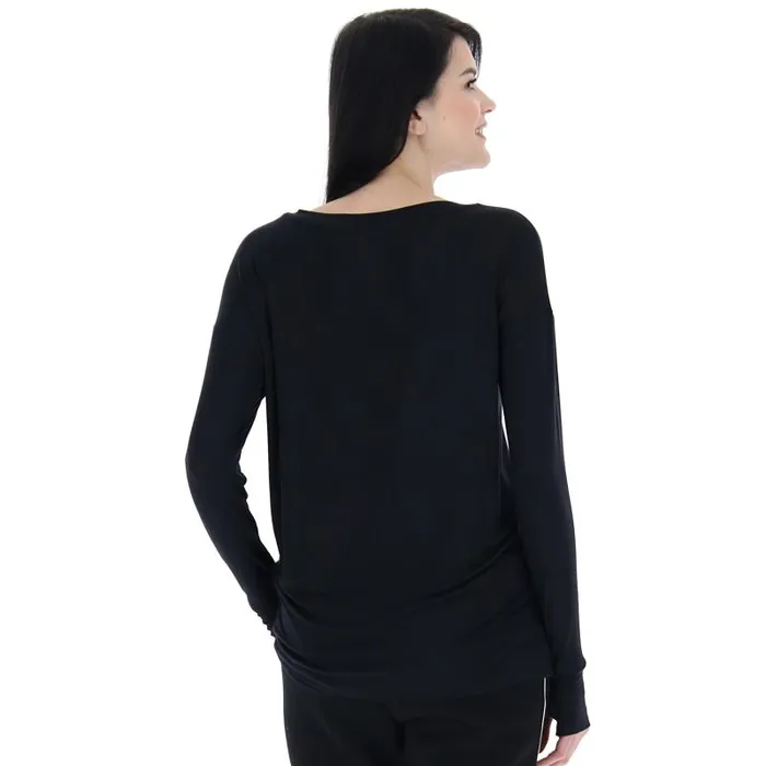 Lotto Sport Running WomanMan DINAMICO W V TEE LS VI All Black Lotto Sport Running WomanMan DINAMICO W V TEE LS VI All Black