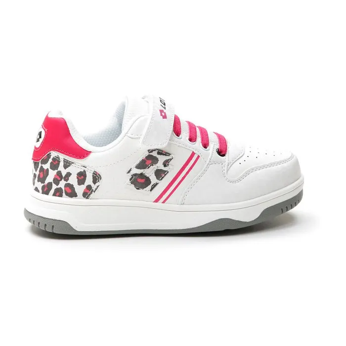 Lotto Sport Sneakers Kids ROCKET AMF II LEOPARD CL S Whiteglamour Pinkall Black