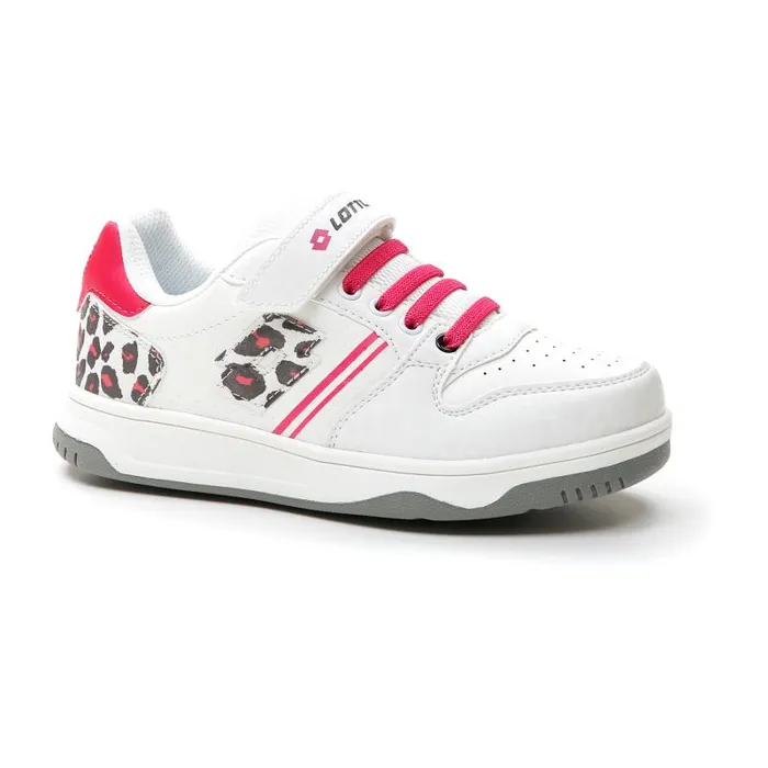 Lotto Sport Sneakers Kids ROCKET AMF II LEOPARD CL S Whiteglamour Pinkall Black