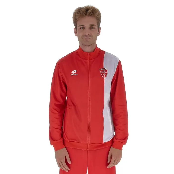 Lotto Sport Soccer Man MONZA 23 PRE GARA SWEAT FZ Flame Red