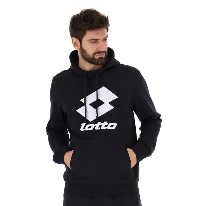 Lotto Sport Sweatshirts Man SMART II SWEAT HD FT Navy Blue