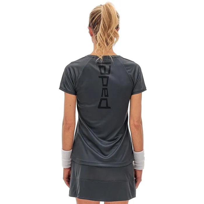 Lotto Sport TShirt WomanMan SUPERRAPIDA W VII TEE Ebony Lotto Sport TShirt WomanMan SUPERRAPIDA W VII TEE Ebony