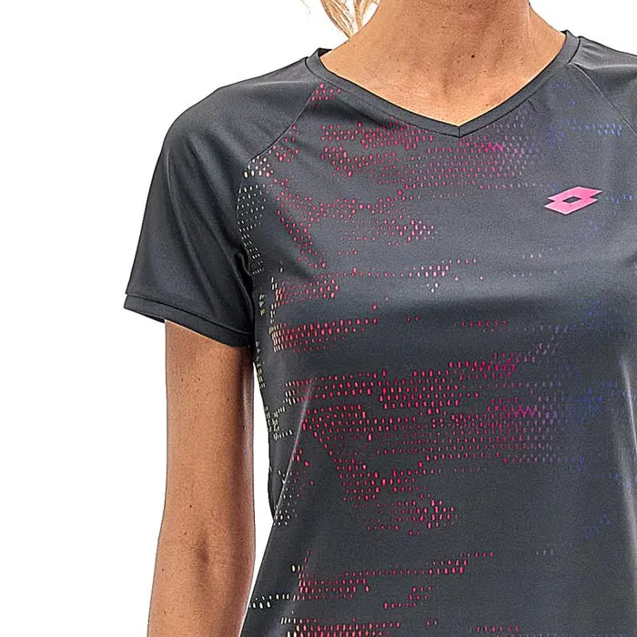 Lotto Sport TShirt WomanMan SUPERRAPIDA W VII TEE Ebony Lotto Sport TShirt WomanMan SUPERRAPIDA W VII TEE Ebony
