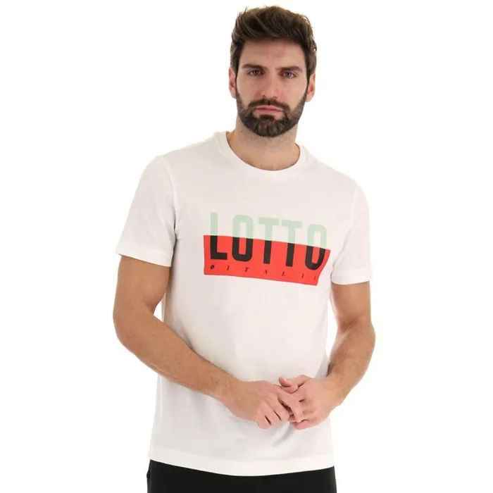 Lotto Sport TShirts Man TEE PRISMA IV JS Bright White