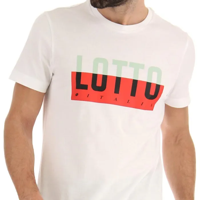 Lotto Sport TShirts Man TEE PRISMA IV JS Bright White Lotto Sport TShirts Man TEE PRISMA IV JS Bright White