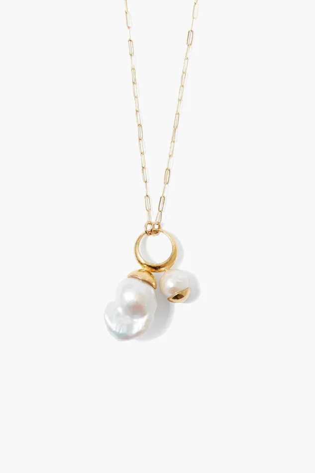 Luana Pearl Necklace Gold Women Chan Luu Necklaces