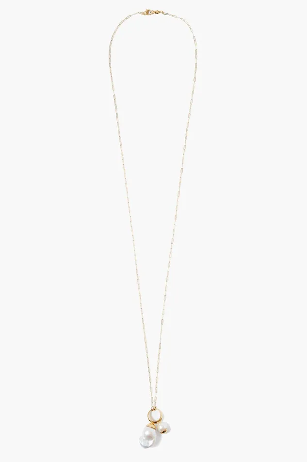 Luana Pearl Necklace Gold Women Chan Luu Necklaces