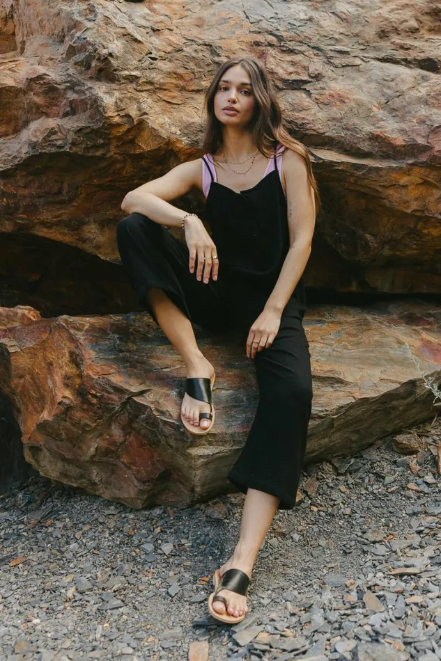 Mackenzie Jumpsuit In Black Black Women Bohme Jumpsuits and Overalls