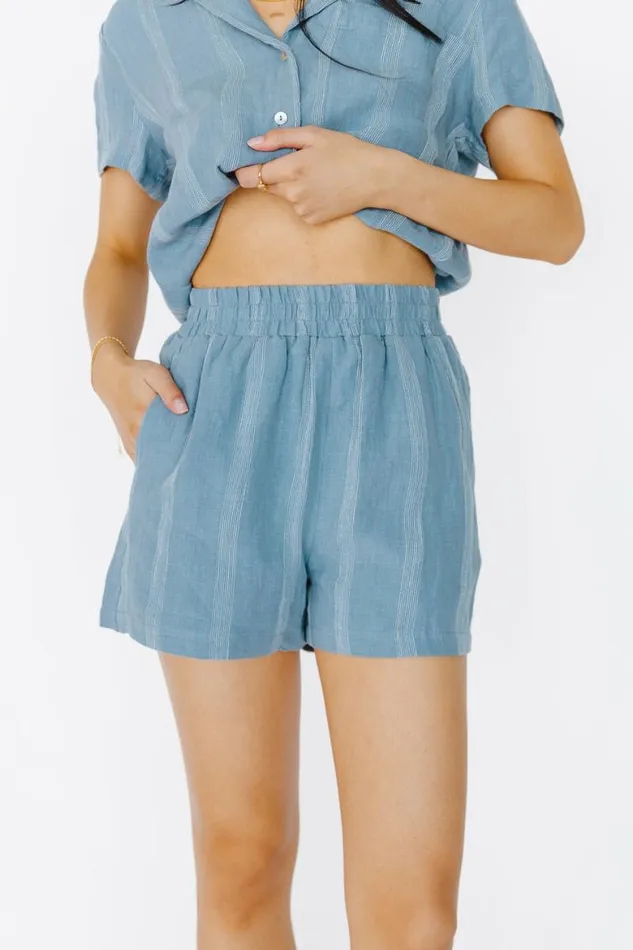 Maddox Shorts In Blue 8211 FINAL SALE Blue Women Bohme Shorts