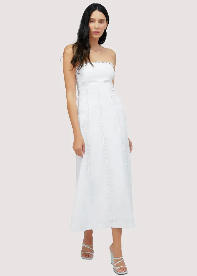 Majorca Breeze Maxi Dress Offwhite Women Lost Wander Dresses