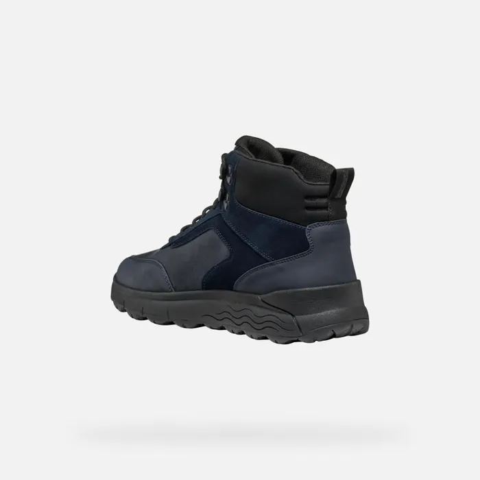 Man Geox Ankle Boots SPHERICA 4X4 ABX MAN Navy Waterproof Boots Navy