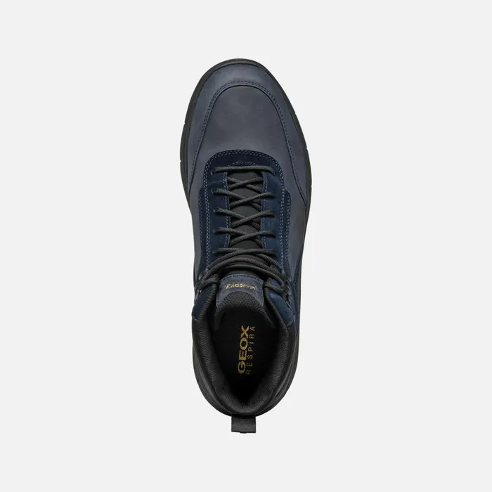 Man Geox Ankle Boots SPHERICA 4X4 ABX MAN Navy Waterproof Boots Navy