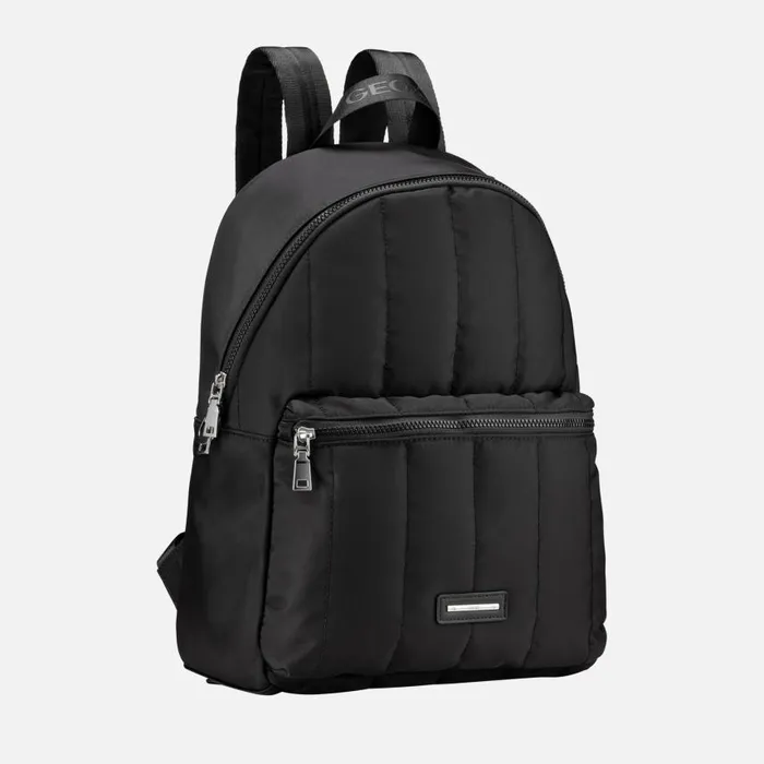 Man Geox Bags TRAVEGGY Z MAN Black Backpack Black
